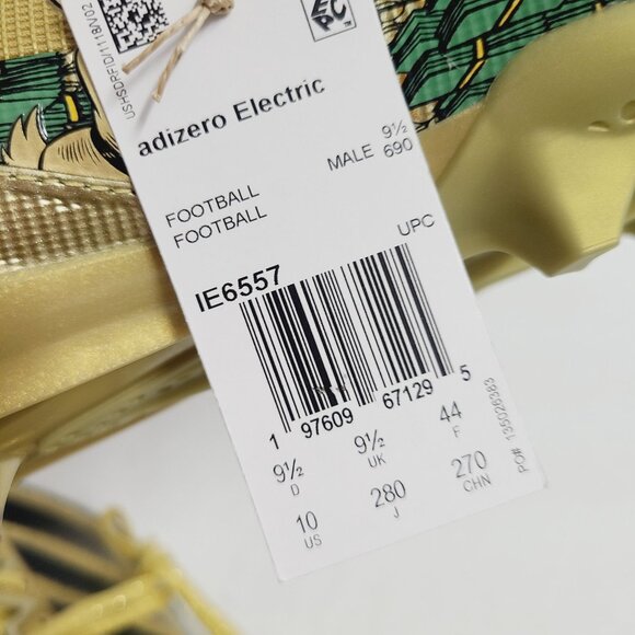 Adidas Adizero Electric Scrooge McDuck Football Cleats IE6557 Size 10 Gold #1 main image 5